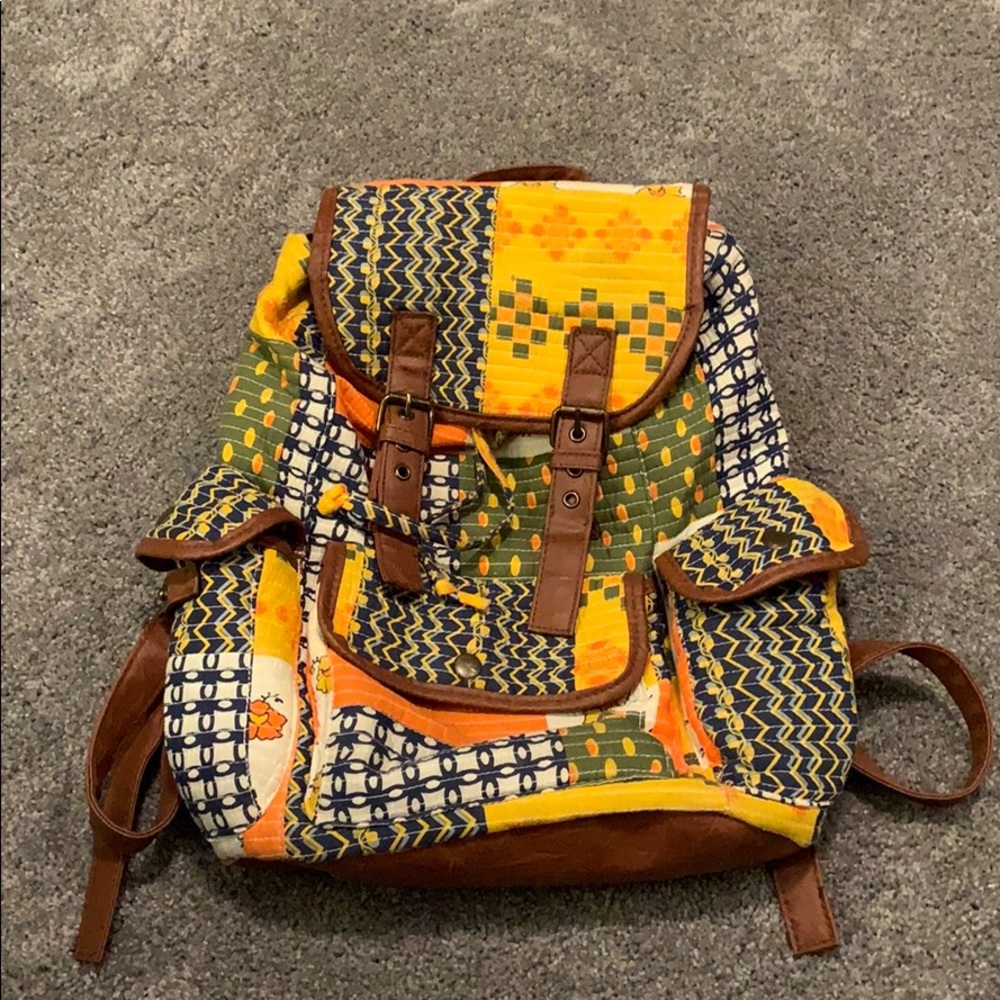 Mossimo Patchwork and Leather Backpack